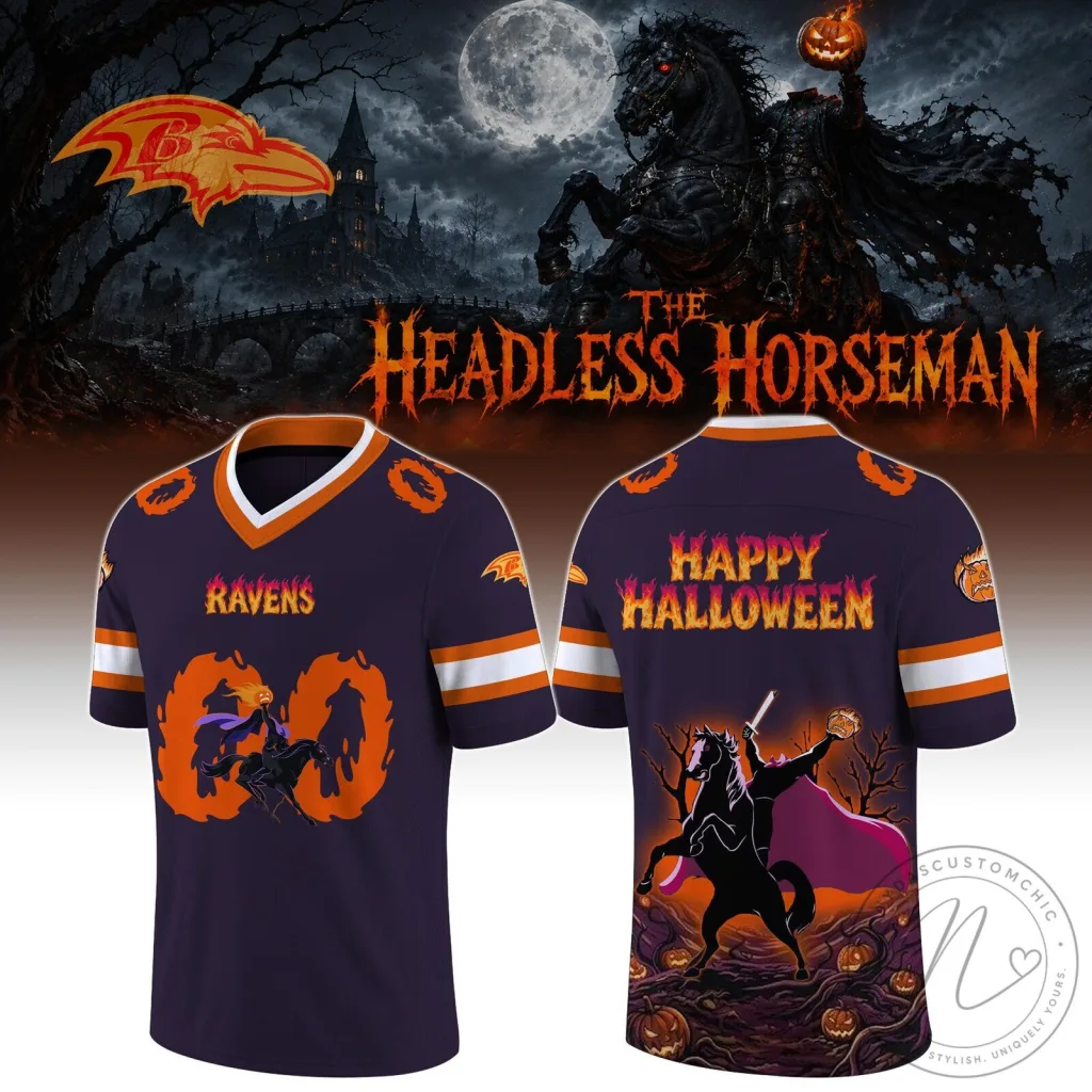 Baltimore Ravens Headless Horseman Halloween Football Jersey Baltimore Ravens Headless Horseman Halloween Football Jersey