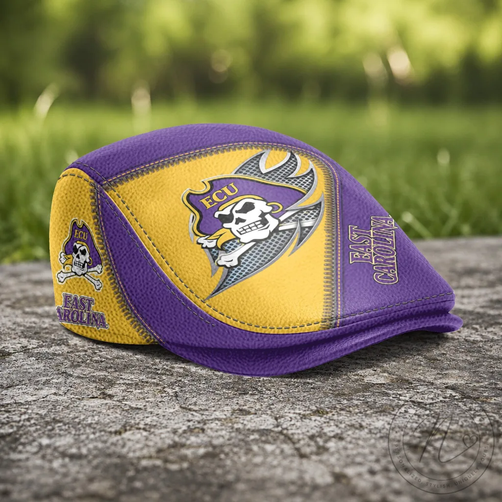 East Carolina Pirates NCAA Jeff Cap Flat Cap Golf Hat East Carolina Pirates NCAA Jeff Cap Flat Cap Golf Hat