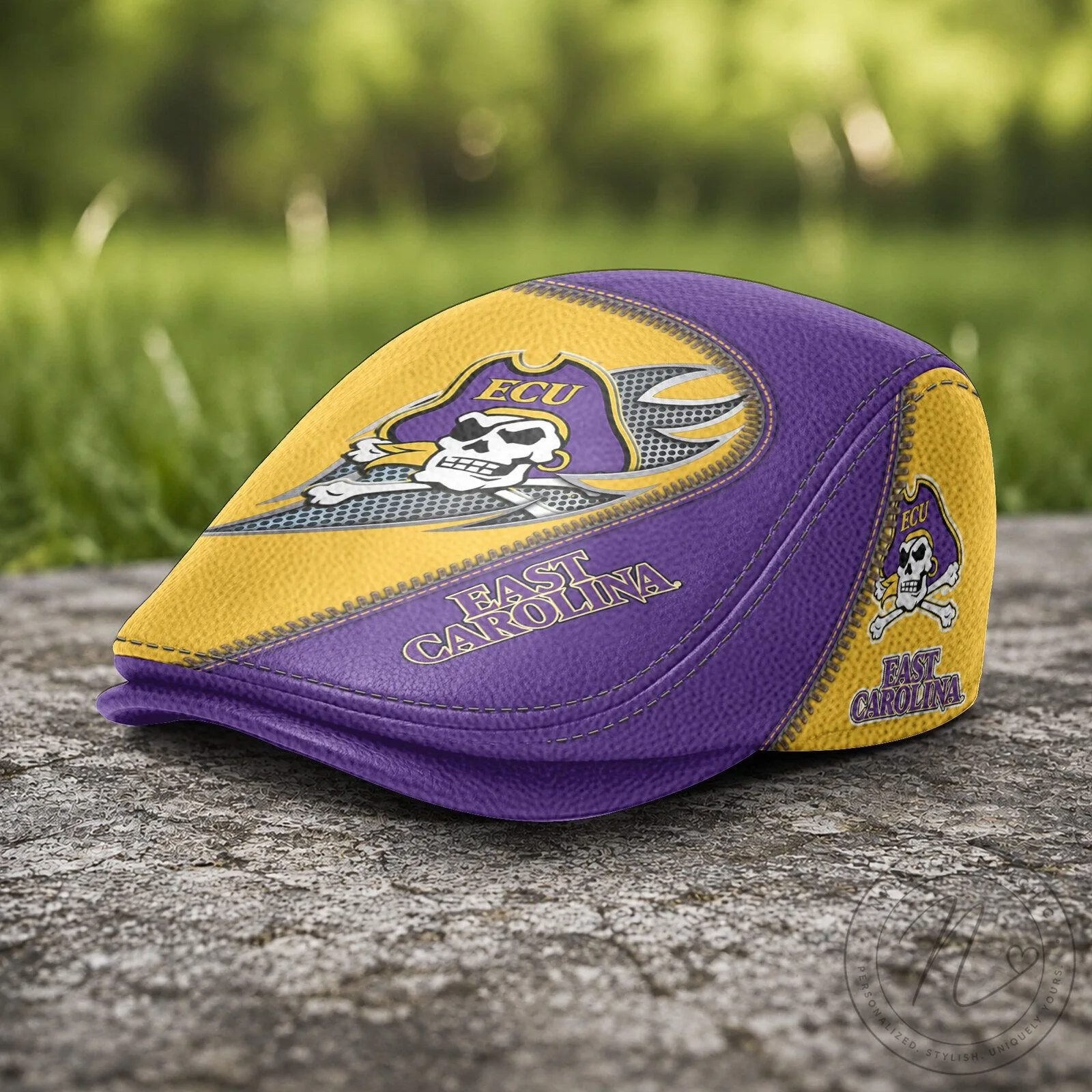 East Carolina Pirates NCAA Jeff Cap Flat Cap Golf Hat 9 East Carolina Pirates NCAA Jeff Cap Flat Cap Golf Hat