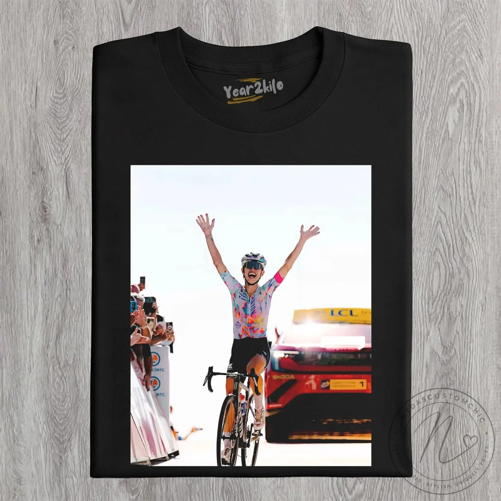 2026 Women's Cycling Champion T-Shirt - Kasia Niewiadoma Tour de France 14 2026 Women