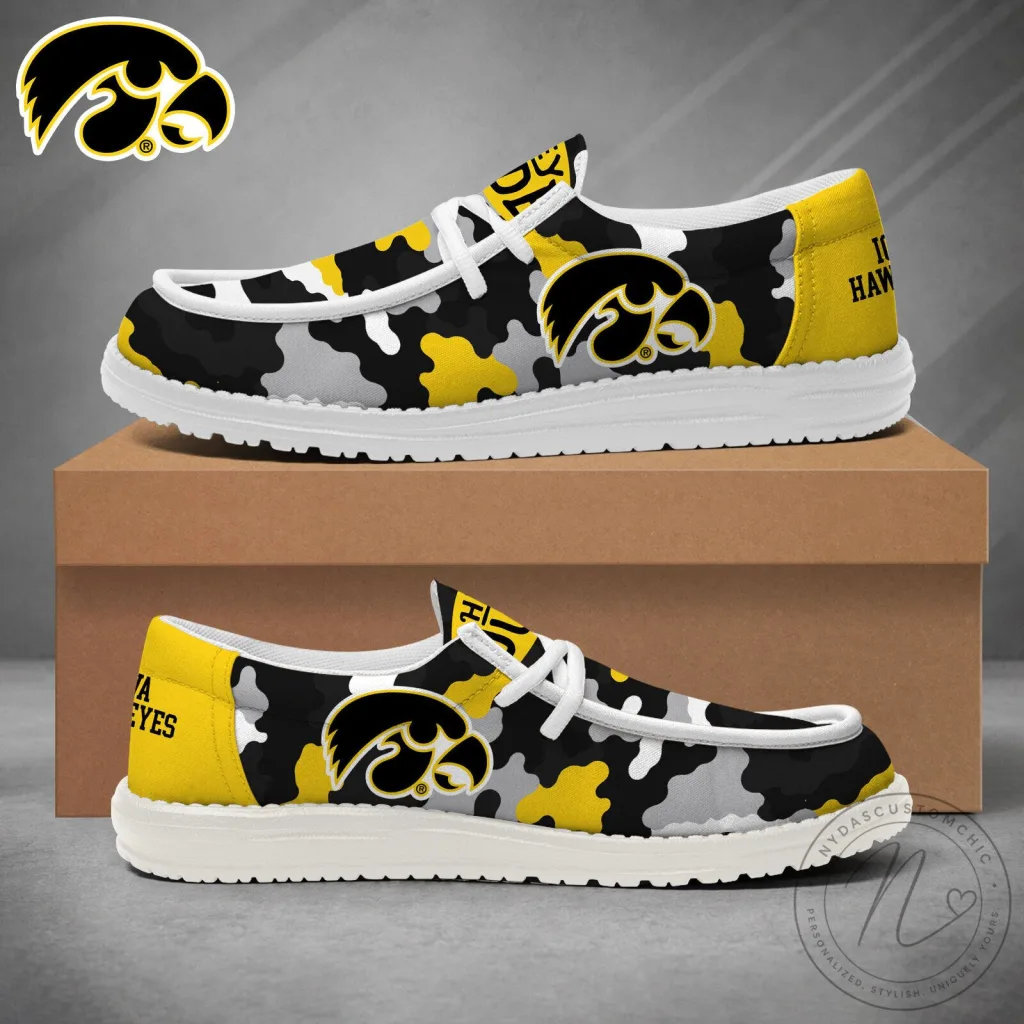 Iowa Hawkeyes NCAA Camouflage Game Day Loafer Shoes Iowa Hawkeyes NCAA Camouflage Game Day Loafer Shoes