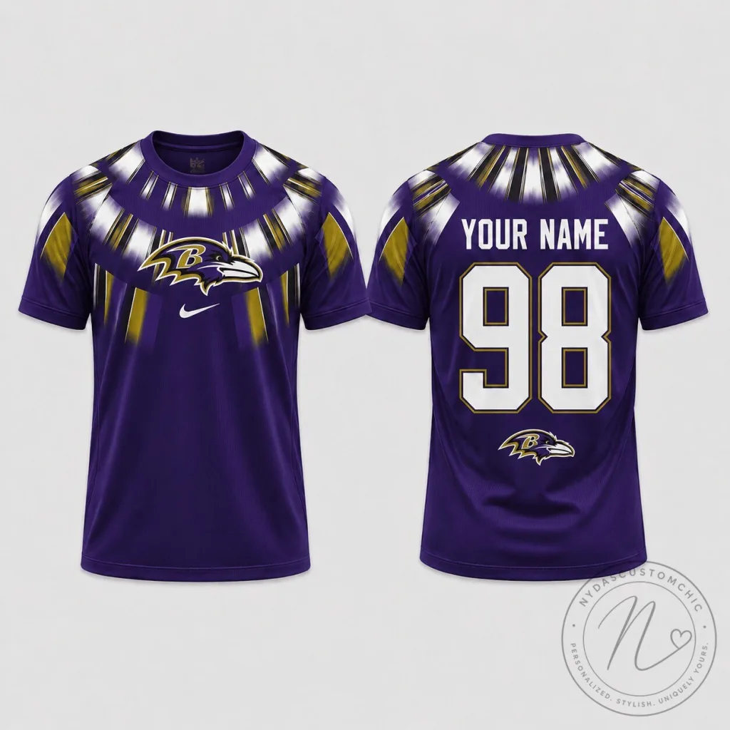 Baltimore Ravens Custom Name and Number Purple Football Jersey Baltimore Ravens Custom Name and Number Purple Football Jersey