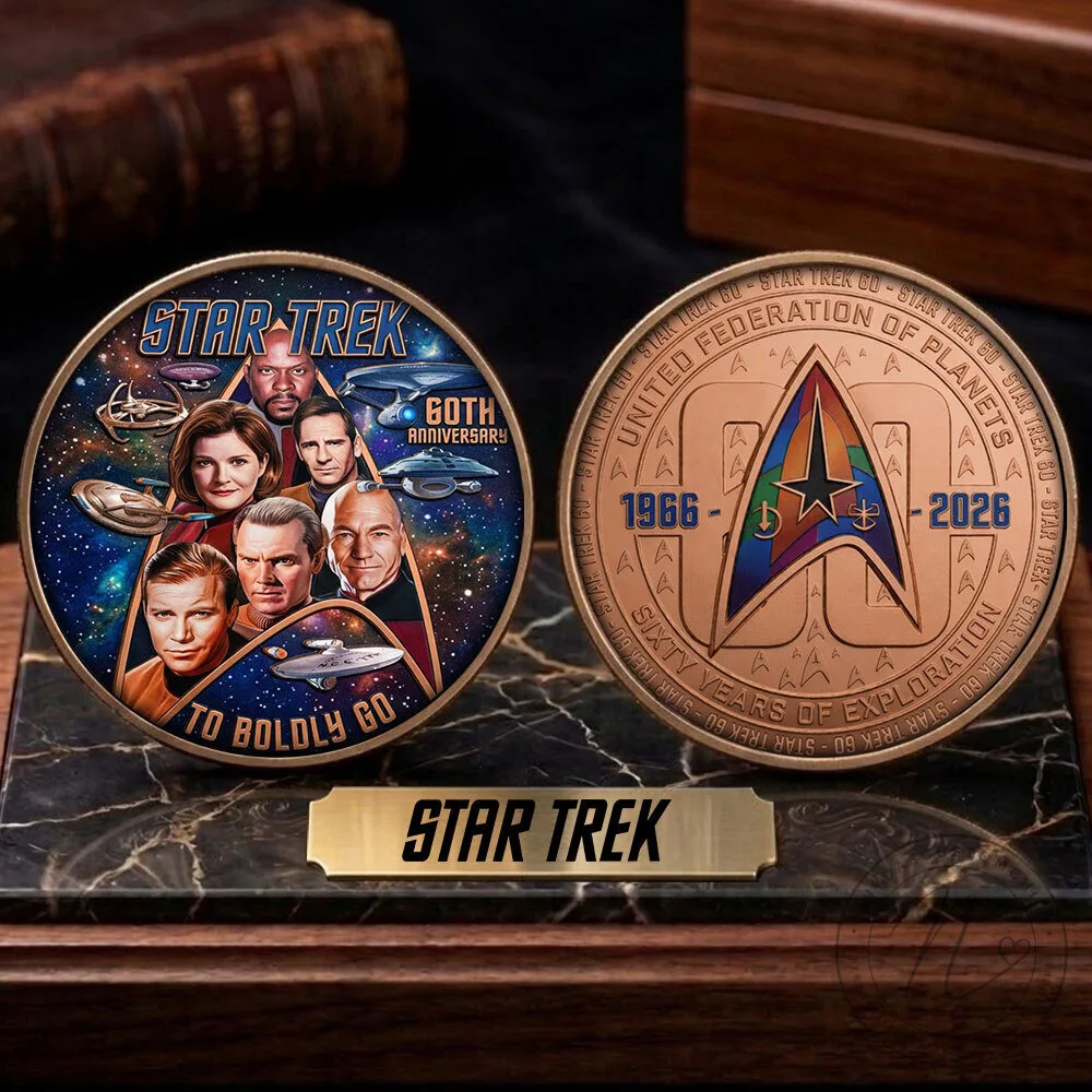 Star Trek 60th Anniversary 1966-2026 United Federation of Planets Commemorative Coin 7 Star Trek 60th Anniversary 1966-2026 United Federation of Planets Commemorative Coin