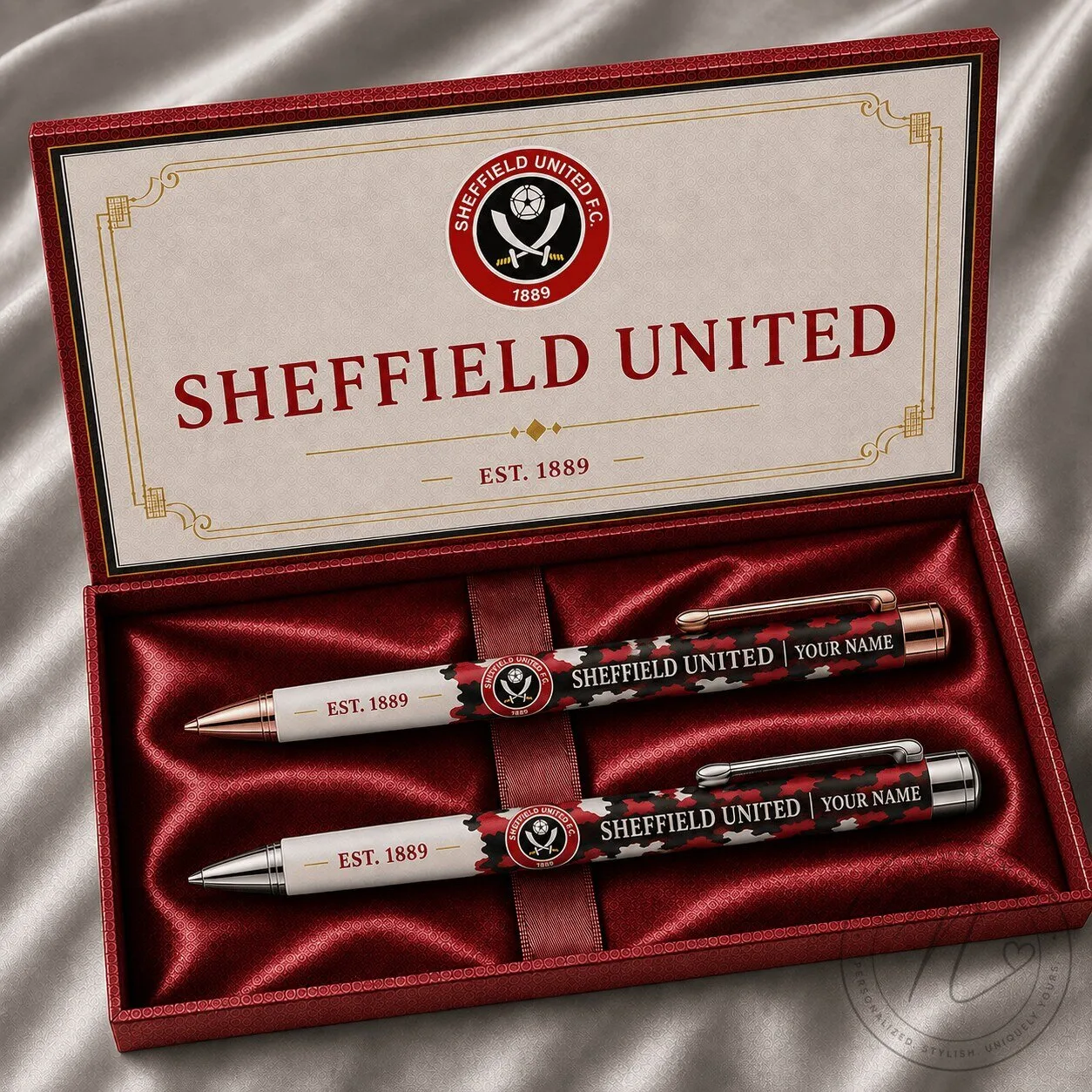 Sheffield United Football Club Personalized Ballpoint Pen Set 1 Sheffield United Football Club Personalized Ballpoint Pen Set