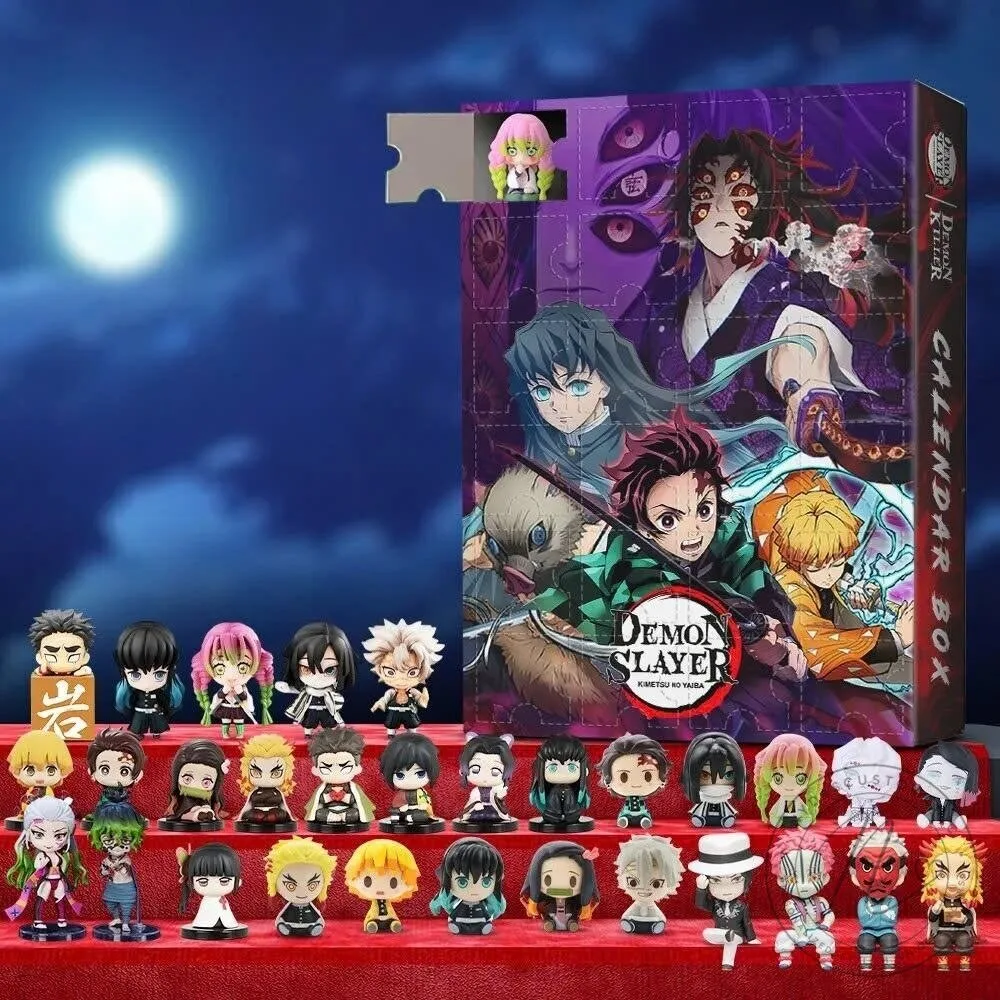 Demon Slayer Anime Mini Figure Collectibles Advent Calendar Box 1 Demon Slayer Anime Mini Figure Collectibles Advent Calendar Box