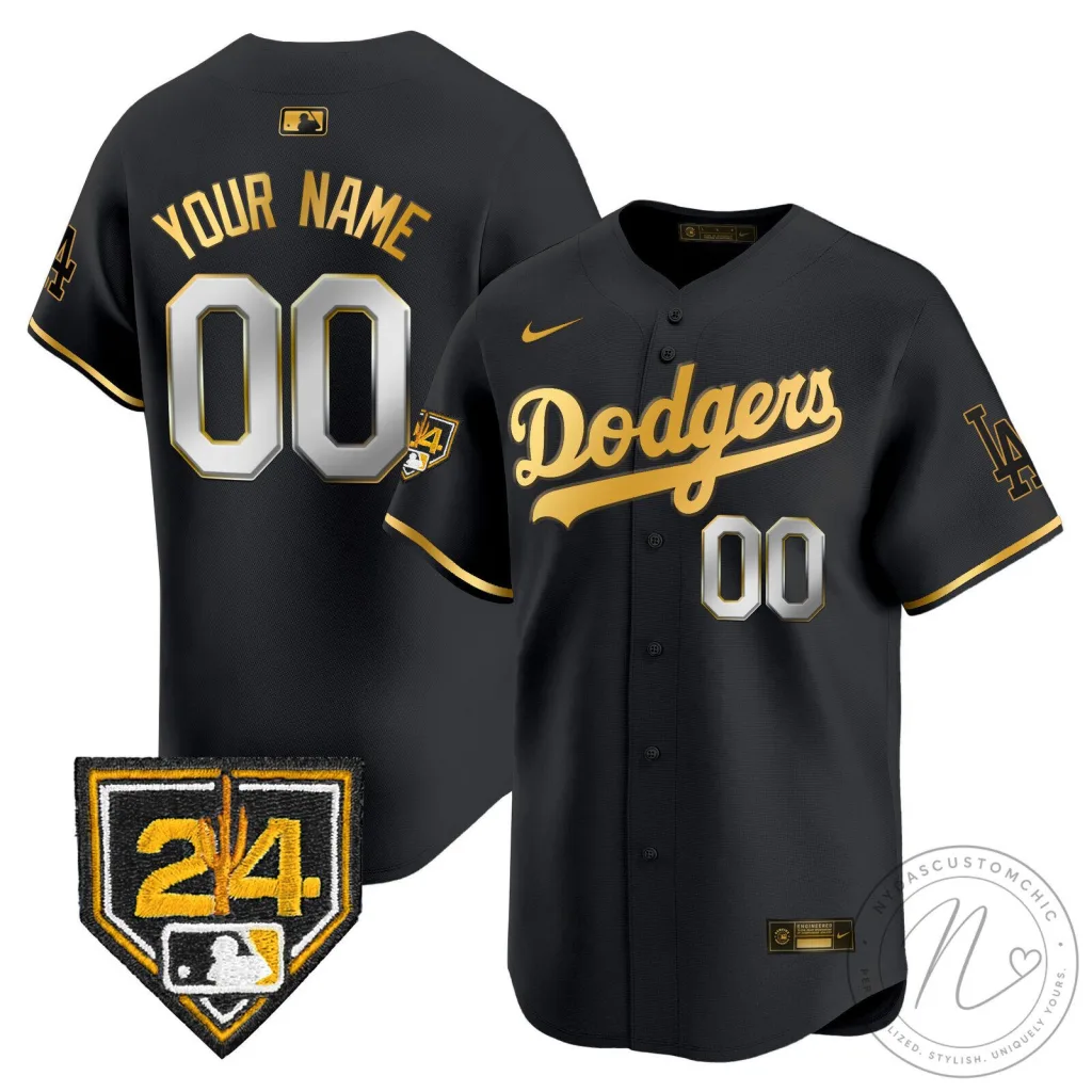 Los Angeles Dodgers 2024 Spring Training Black Baseball Jersey Los Angeles Dodgers 2024 Spring Training Black Baseball Jersey