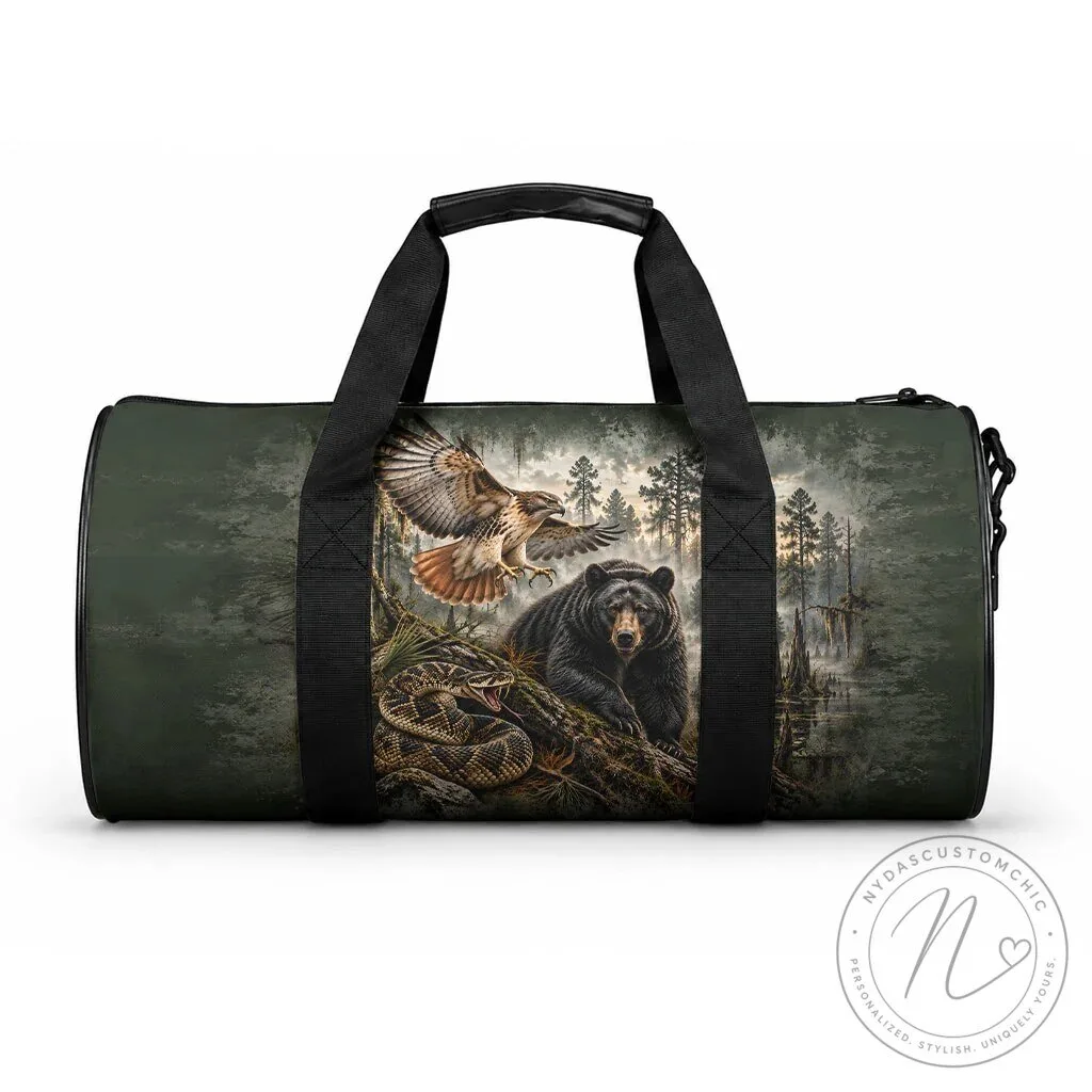 Chahta Yakni Tribe Land Of The Free Native American Wildlife Art Duffle Bag