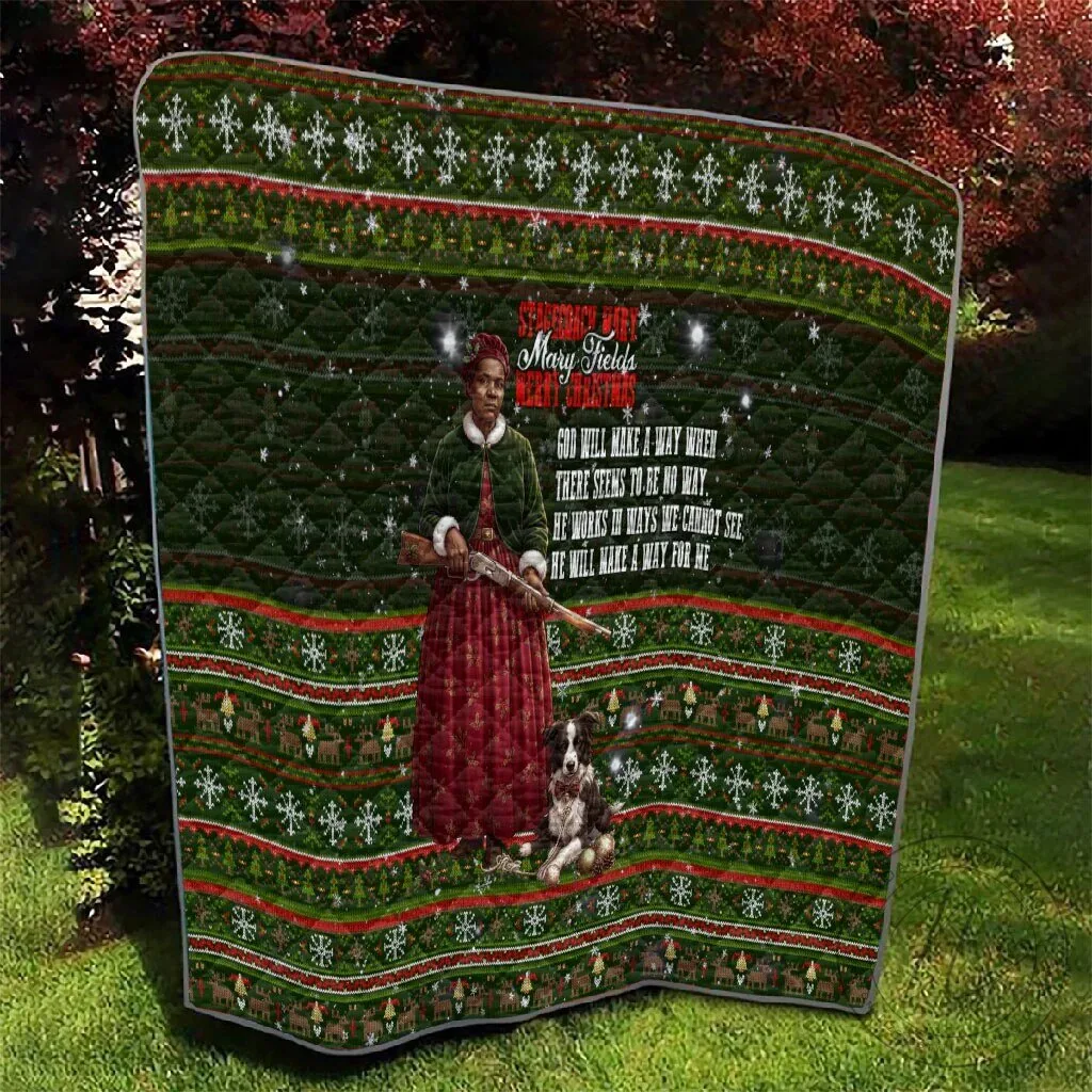 Stagecoach Mary Fields Christmas Quilt Blanket Old West Pioneer Vintage Holiday Art 11 Stagecoach Mary Fields Christmas Quilt Blanket Old West Pioneer Vintage Holiday Art