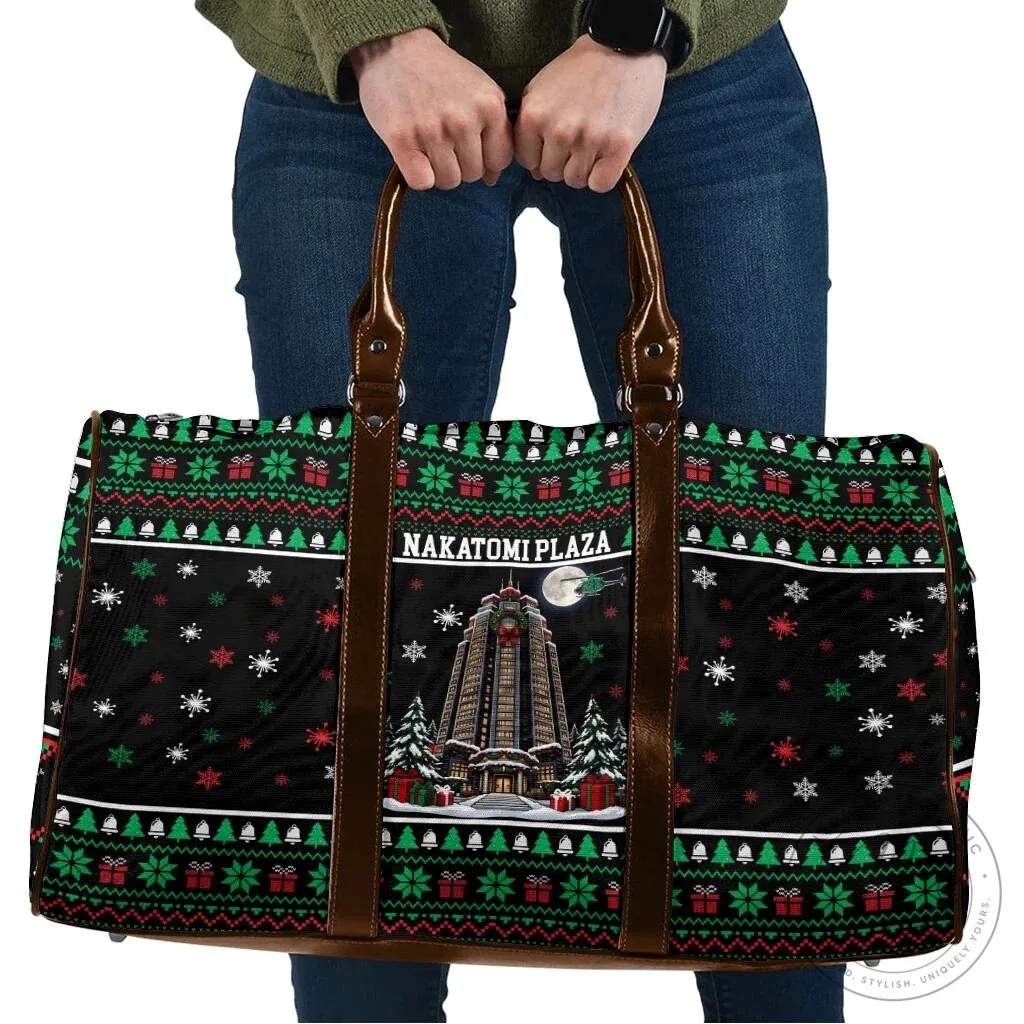 Nakatomi Plaza Christmas Party Ugly Sweater Pattern Travel Bag