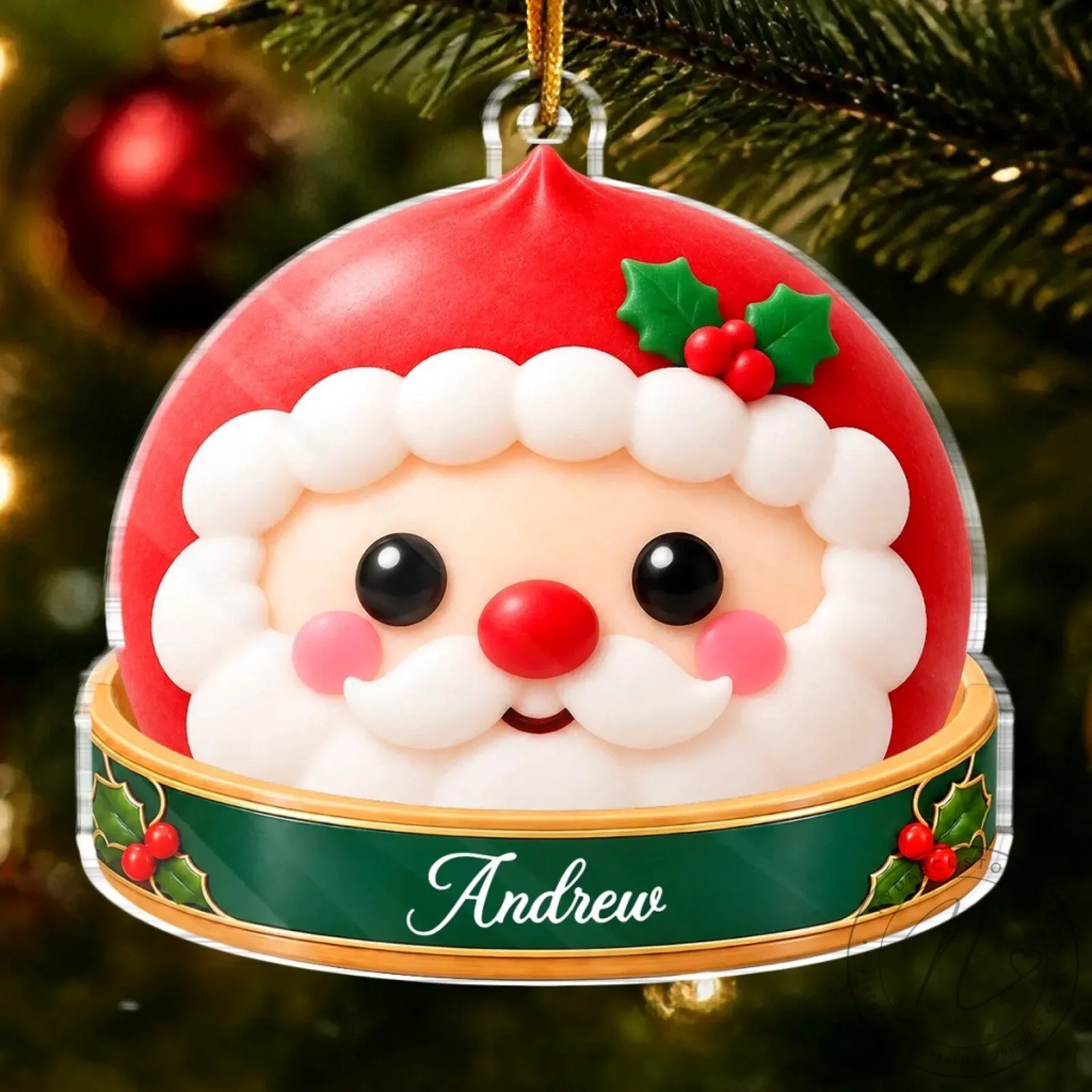 Personalized Christmas Character Penguin Polar Bear Santa Claus Acrylic Ornament 12 Personalized Christmas Character Penguin Polar Bear Santa Claus Acrylic Ornament