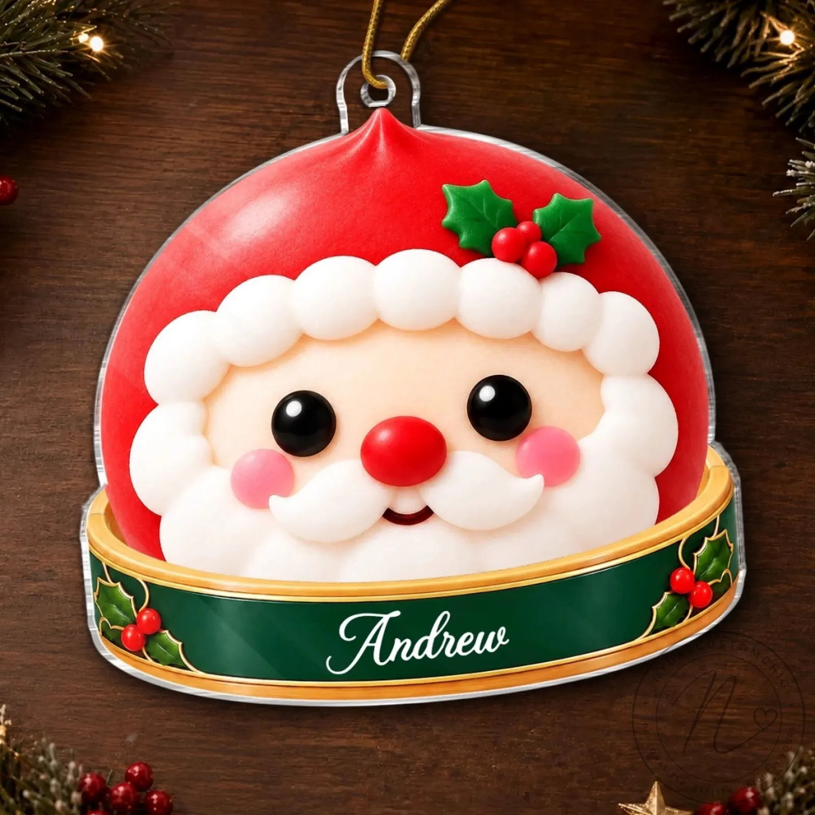 Personalized Christmas Character Penguin Polar Bear Santa Claus Acrylic Ornament 15 Personalized Christmas Character Penguin Polar Bear Santa Claus Acrylic Ornament
