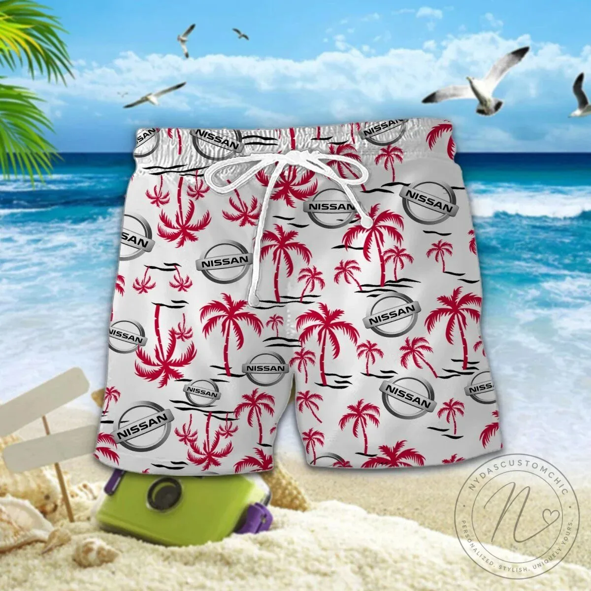 Nissan Red Palm Tree Tropical Summer Beach Hawaiian Shirt 10 Nissan Red Palm Tree Tropical Summer Beach Hawaiian Shirt