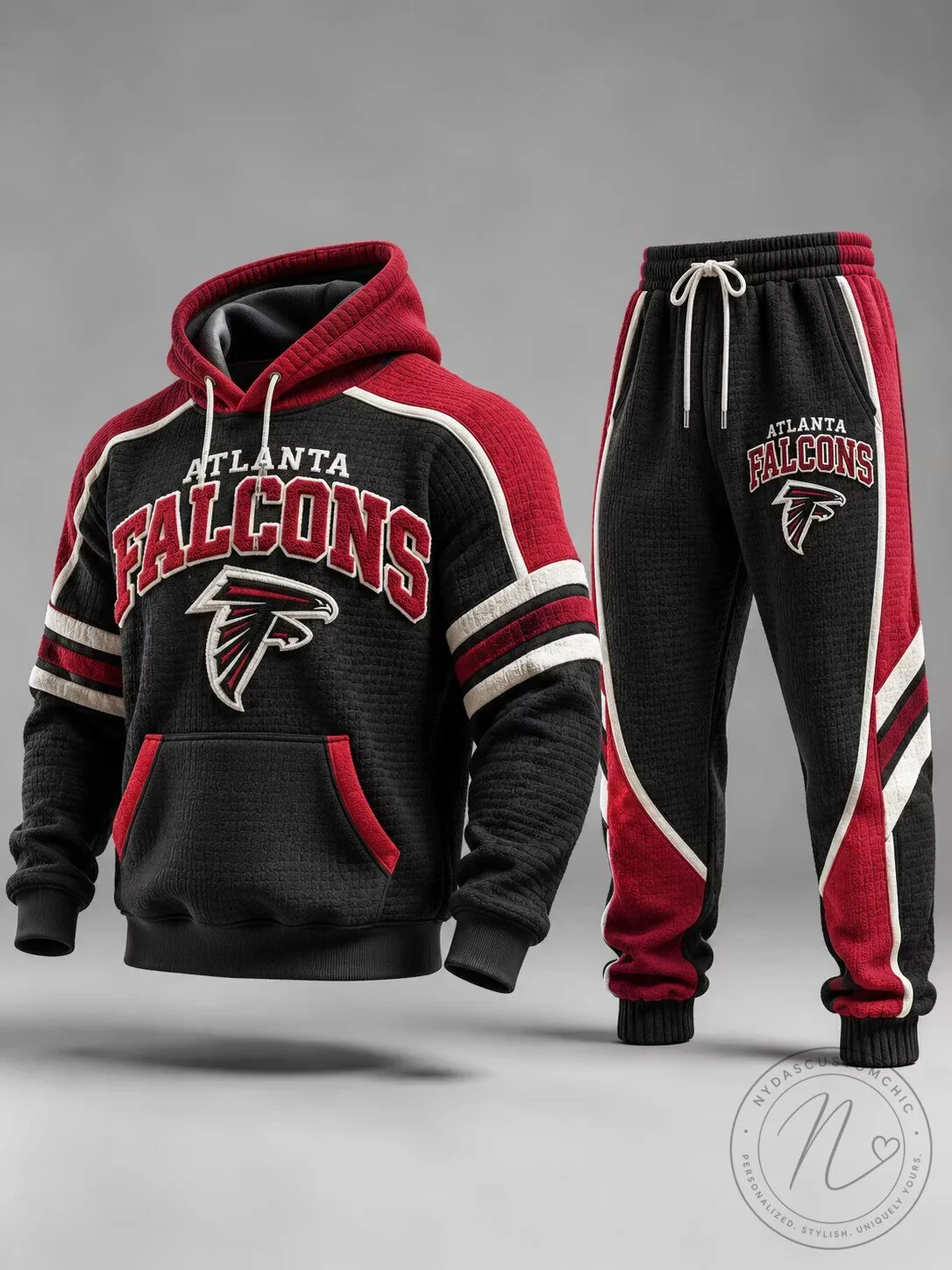 Atlanta Falcons NFL Football Team Black and Red Hoodie Sweatshirt 2 Atlanta Falcons NFL Football Team Black and Red Hoodie Sweatshirt