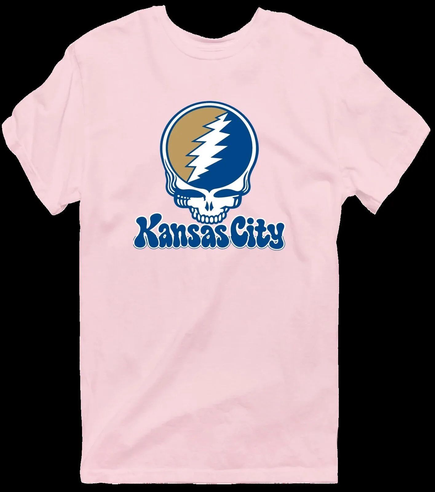 Grateful Dead Kansas City Baseball Stealie Skull Logo Cream T-Shirt 16 Grateful Dead Kansas City Baseball Stealie Skull Logo Cream T-Shirt