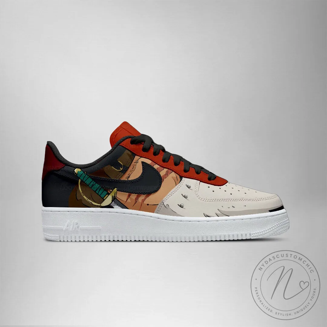 One Piece Shanks Red-Haired Pirate Anime Manga Fan Art Custom Shoes 8 One Piece Shanks Red-Haired Pirate Anime Manga Fan Art Custom Shoes