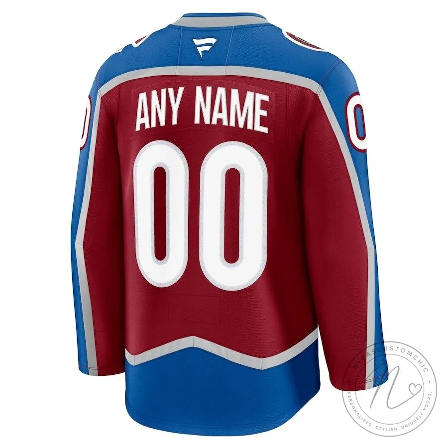 Colorado Avalanche NHL Home Premium Custom Hockey Jersey 7 Colorado Avalanche NHL Home Premium Custom Hockey Jersey