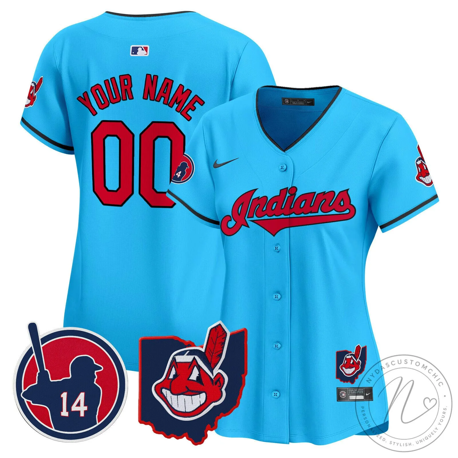 Cleveland Indians Custom Baseball Jersey Black Gold 27 Cleveland Indians Custom Baseball Jersey Black Gold