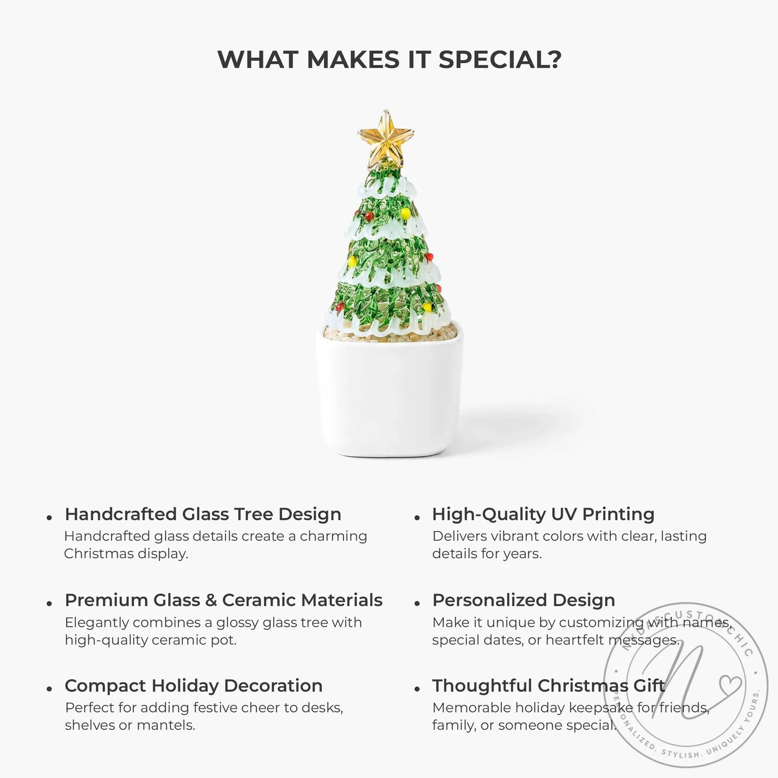 Personalized Snowman Family Christmas Tree Potted Glass Ornament 13 Personalized Snowman Family Christmas Tree Potted Glass Ornament