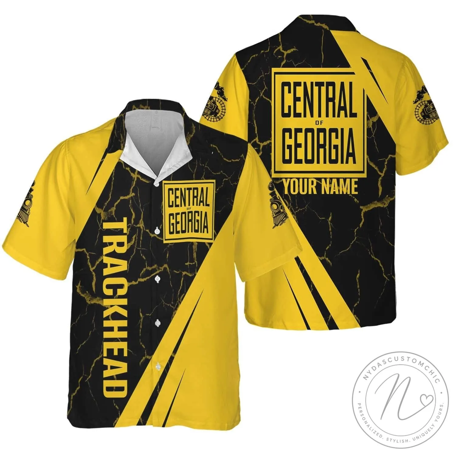 Central of Georgia Railway Trackhead Hawaiian Shirt
