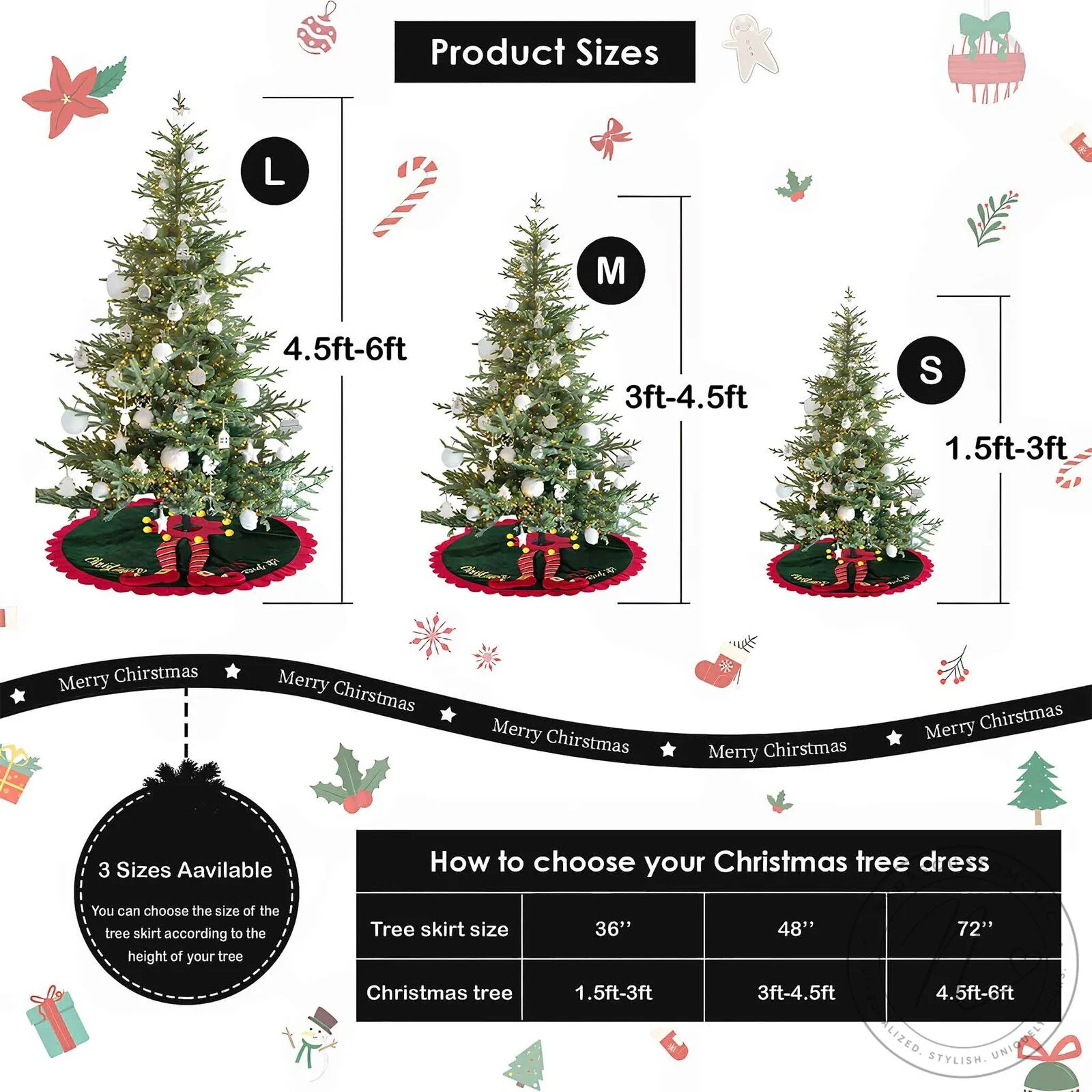 Rustic Deer Wilderness Quilted Christmas Tree Skirt 10 Rustic Deer Wilderness Quilted Christmas Tree Skirt
