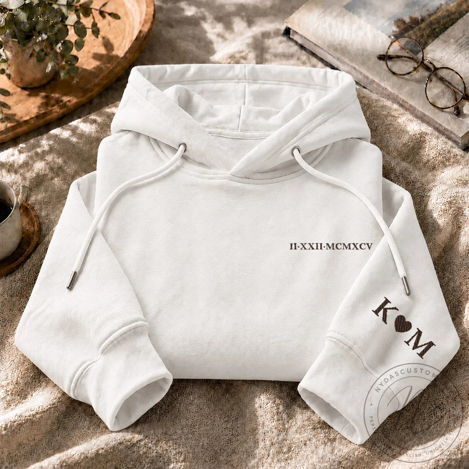 Personalized Couple Initials Roman Numeral Date Matching Sweatshirt 14 Personalized Couple Initials Roman Numeral Date Matching Sweatshirt