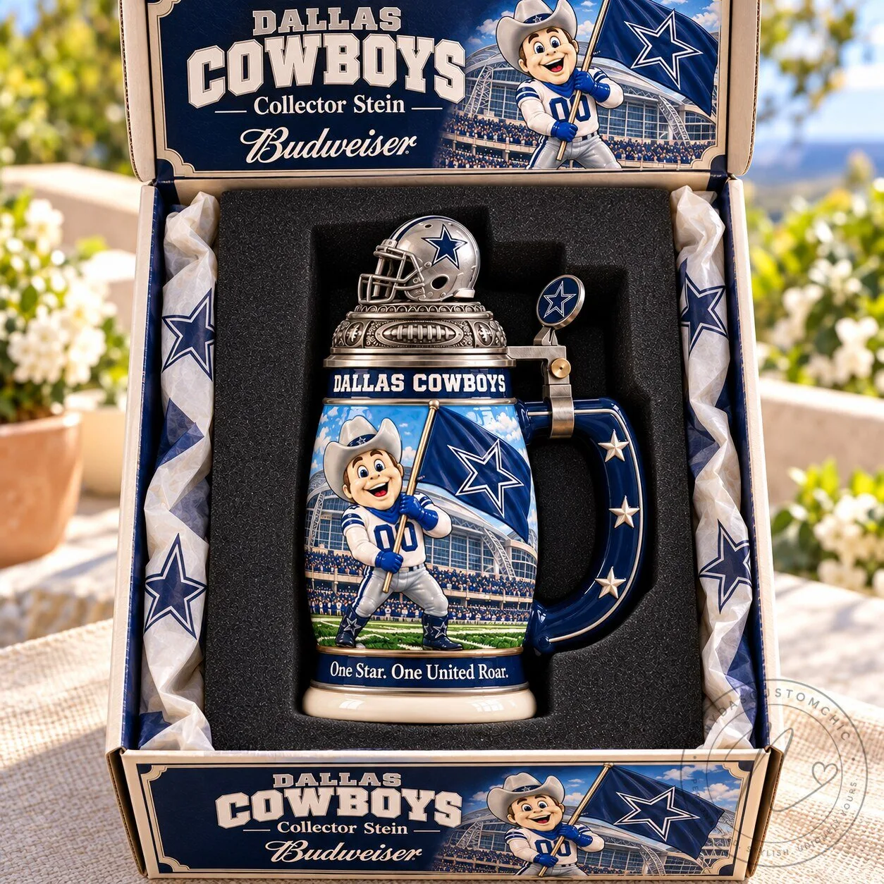 Dallas Cowboys Budweiser Sculpted Collector Stein Football Fan Gift 3 Dallas Cowboys Budweiser Sculpted Collector Stein Football Fan Gift
