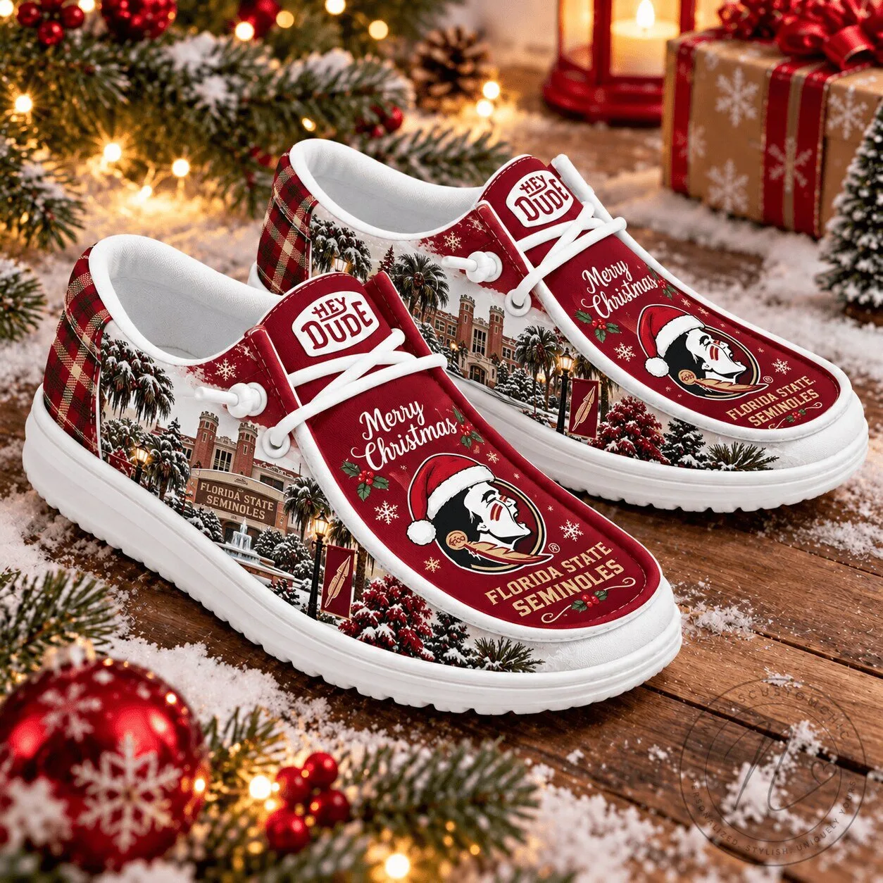 Florida State Seminoles Christmas Holiday Hey Dude Shoes