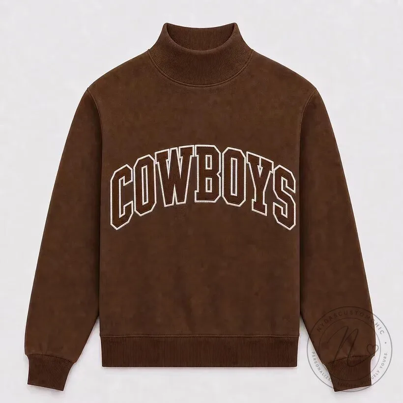 Wyoming Cowboys Collegiate Mockneck Sweatshirt for Game Day 8 Wyoming Cowboys Collegiate Mockneck Sweatshirt for Game Day