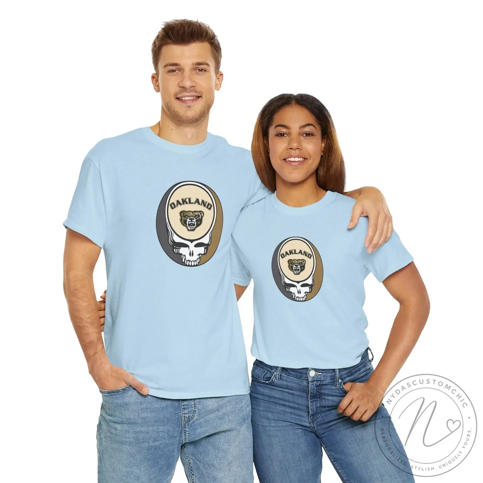 Oakland University Grateful Dead Style Skull Logo T-Shirt