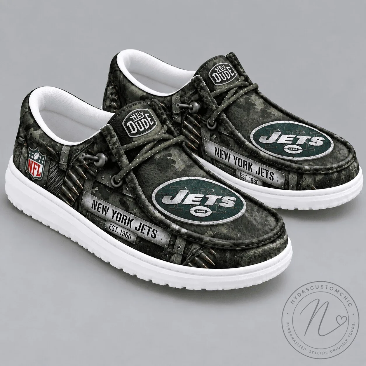 New York Jets NFL Camouflage Team Logo Shoes