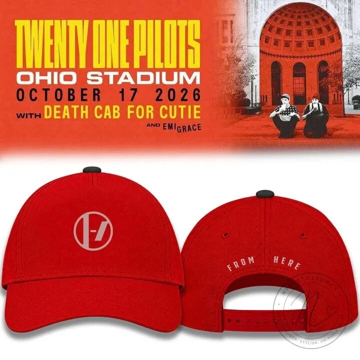Red T-Shirt for October 2026 Twenty One Pilots Concert at Ohio Stadium 5 Red T-Shirt for October 2026 Twenty One Pilots Concert at Ohio Stadium