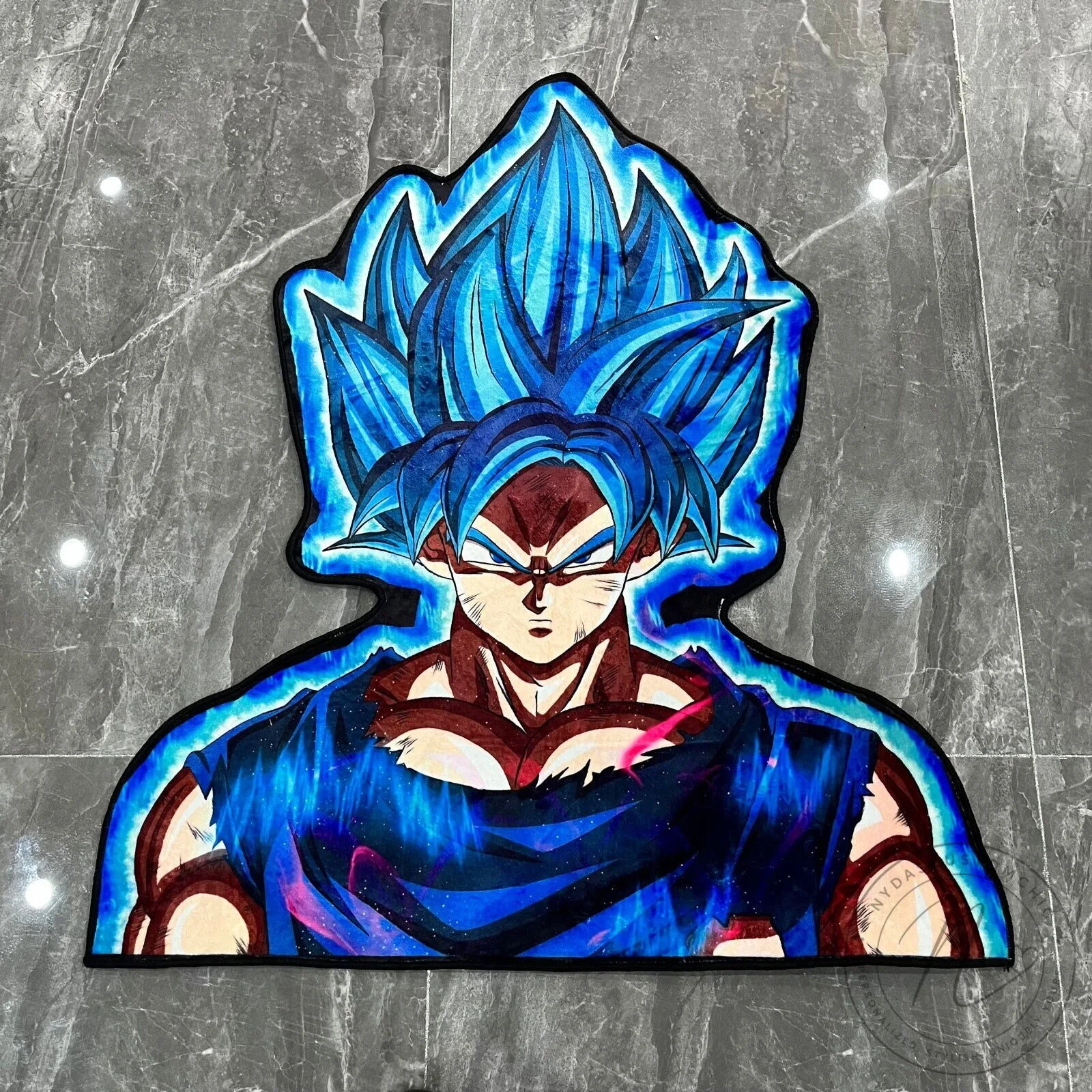 Dragon Ball Super Goku Super Saiyan Blue Character Area Rug